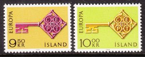 Iceland 395-396 Europa MNH VF