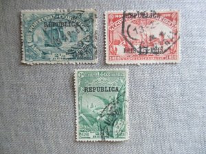 Portugal, Scott#199-201, used