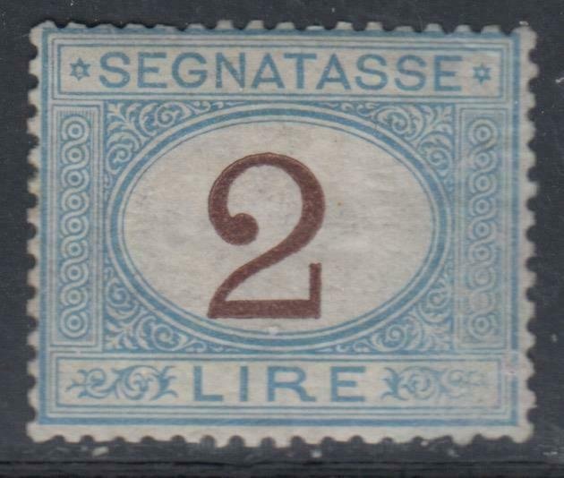 ITALY - 1870 Tax Sassone n.12 cv 5200$ unused SUPER CENTERED