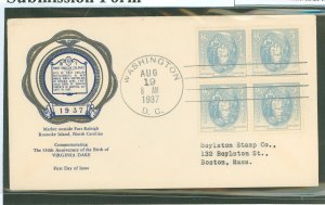 United States #796 On Cover