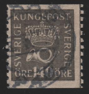 Sweden 158 Crown and Post Horn 1920