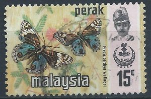 Perak 1977 - 15c Butterfly Photo - SG182 used