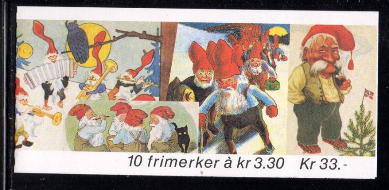 Norway Scott 1032b 1992 Christmas stamp booklet mint NH