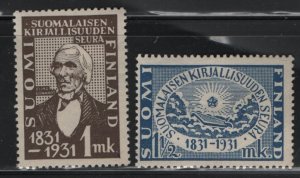 FINLAND, 180-181  MINT HINGED SET