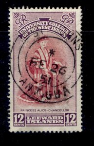 LEEWARD ISLANDS GVI SG124, 12c rose-carmine and reddish-violet, FINE USED.