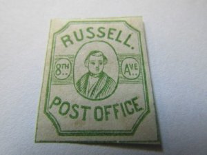 US Local Stamps, Scott #130L4 Green, Russell. 8th Ave. Post Office New York N.Y.