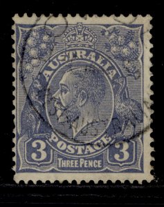 AUSTRALIA GV SG128, 3d ultramarine, FINE USED.