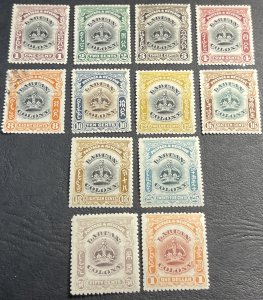 LABUAN # 99A-109-MINT/HINGED (1 USED)---COMPLETE SET---1902-03