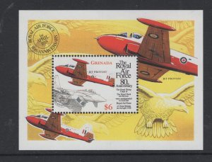 Grenada #2798  (1998 RAF fighter jets sheet) VFMNH CV $6.25