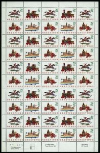 1992 29c Christmas Greetings Toys, Sheet of 50 Scott 2711-14 Mint F/VF NH