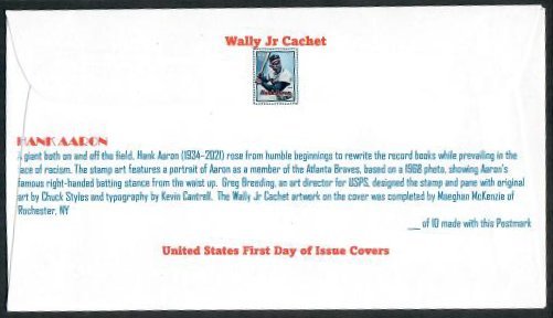 #5908 (73c) Hank Aaron - FDC - Wally Jr Cachet - Bullseye Postmark