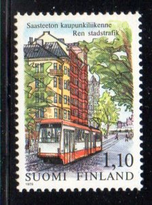 Finland Sc 618 1979 Helsinki Streetcar stamp mint NH