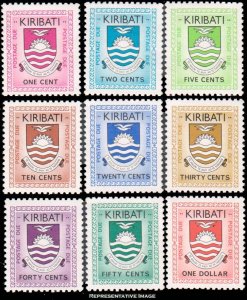 Kiribati Scott J1-J9 Mint never hinged.