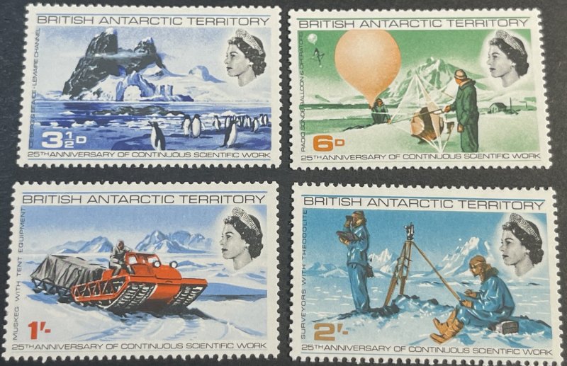 BRITISH ANTARCTIC TERR. # 20-23--MINT/NEVER HINGED--COMPLETE SET--1969