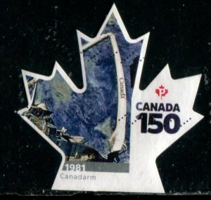 3004 Canada P Confederation 150th Anniv SA, used