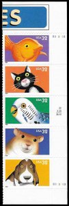 PCBstamps   US #3230/3234a Strip $1.60(5x32c)Bright Eyes, MNH, (13)