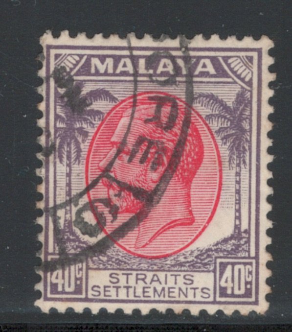 Straits Settlements 1936 King George V 40c Scott # 229 Used