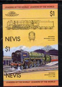 Nevis 1983 Locomotives #1 (Leaders of the World) Britanni...