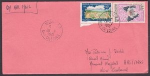 NEW CALEDONIA 1971 airmail cover NOUMEA to New Zealand......................y629
