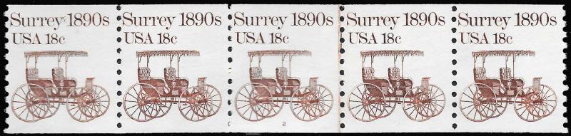 Scott 1907 18¢ Surrey PNC/5 Plate #2, MNH
