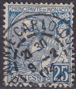 Monaco #21  F-VF Used CV $5.00  (Z5575)