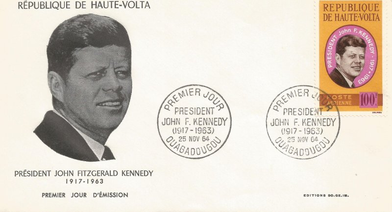 Kennedy Upper Volta FDC #!