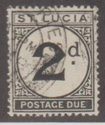 St. Lucia Scott #J4 Stamp - Used Single