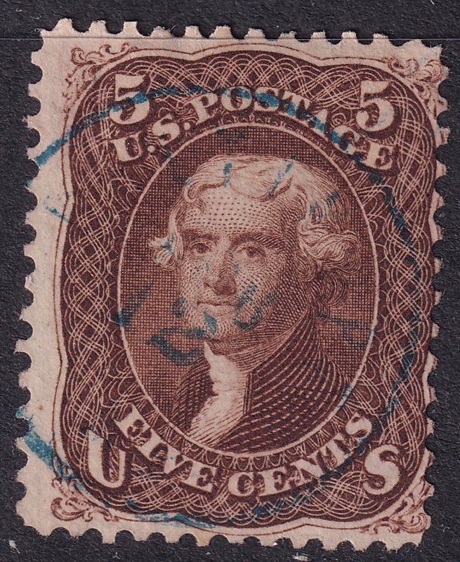 #76 Used, Fine+, SON, light cancel (CV $125 - ID41039) - Joseph Luft