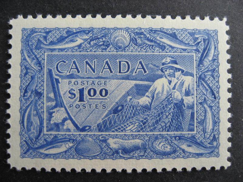 Canada Sc 302 $1 Fisheries, MH nice stamp, check it out!