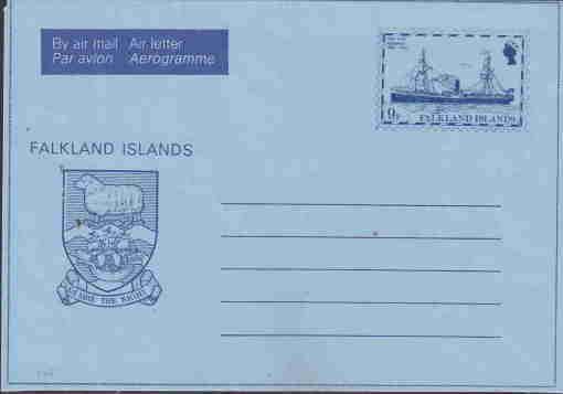 FALKLAN ISLANDS POSTAL STATIONERY AEROGRAMME UNUSED AAD9164