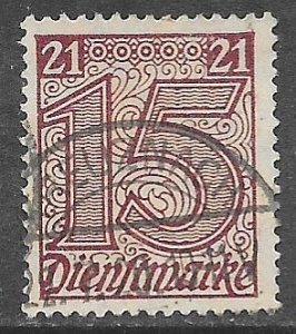 Germany OL11: 15pf Numeral, used, F-VF