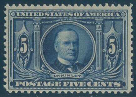 US Scott #326 Mint, FVF, Hinged