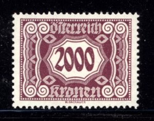 Austria 1923 Scott #J128 MNH