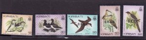 Kiribati-Sc#O16-O20-unused NH official set-Birds-1983-