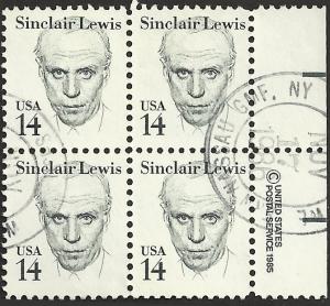 # 1856a USED LARGE BLOCK TAGGING SINCLAIR LEWIS