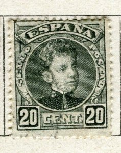 SPAIN; 1900 early Alfonso issue 20c. fine used value