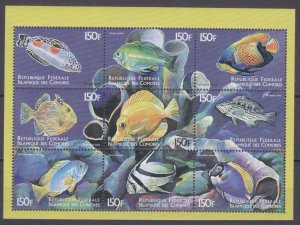 1999 Comoro Islands 1521-1529KL Marine fauna 7,00 €