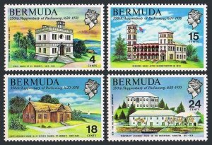 Bermuda 272-275,275a,MNH.Michel 261-264,Bl.1. Bermudas Parliament,350,1970.Ship.