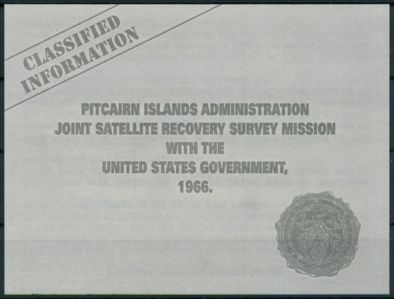 Pitcairn Islands 2000 MNH Stamps Joint Satellite Recovery Survey Mission 2v M/S