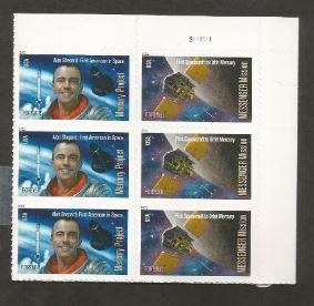 U.S. Scott #4527-4528 Space Stamp - Mint NH Block of 6