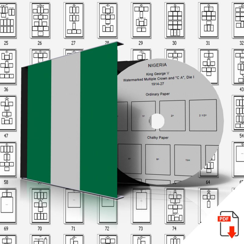 NIGERIA STAMP ALBUM PAGES 1914-2010 (99 PDF digital pages)