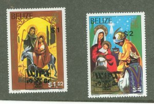 Belize #535-536 Mint (NH) Single (Complete Set)