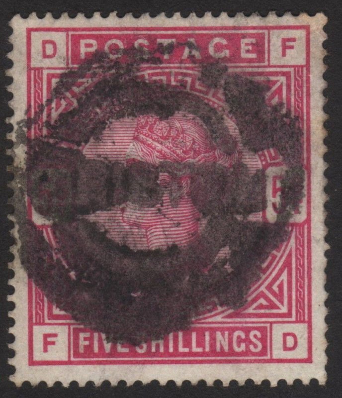 1883, Great Britain 5 Sh, Queen Victoria, Sc 108, Sg 180