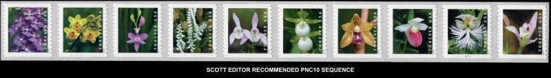 2020 US STAMP - Wild Orchids PNC 10  - Scott  Sequence - 3K/10K - SC# 5435-5444