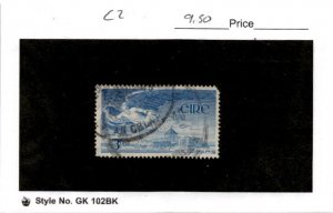 Ireland, Postage Stamp, #C2 Used, 1949 Airmail, Lough Derg (AP)