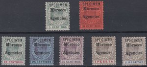 003432/ Morocco Agencies 1903/05 Sg17/23s Mounted Mint Specimen Set Cv £250