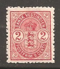 Danish West Indies  SC  22  Mint,  Hinged