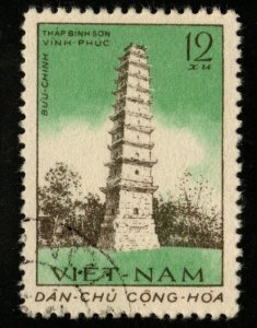 North Viet Nam Scott 172 Ancient Tower stamp Used