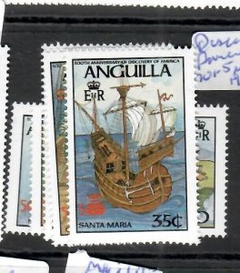 ANGUILLA (P2808B)  DISCOVDERY OF AMERICA   SC 701-5    MNH 