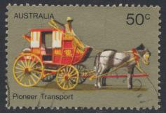 Australia  Sc# 536  Pioneer Life Transport  Stage Coach   Used 